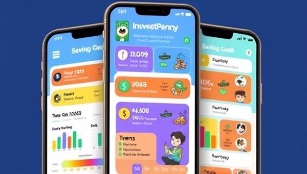 An engaging and colorful mobile app interface showcasing PocketPenny