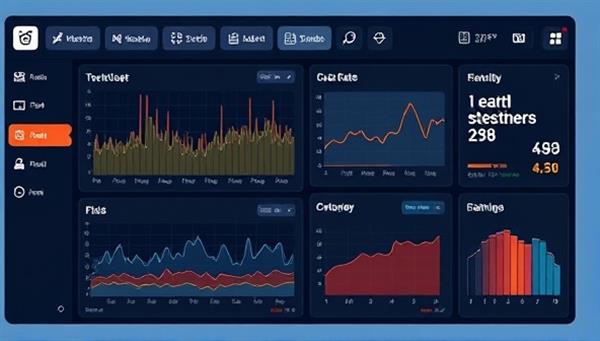 An AI-powered dashboard displaying real-time health data from remote patients, with graphs and alerts indicating vital signs and trends, highlighting the system