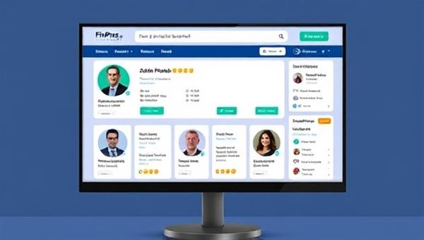 An interactive and user-friendly online marketplace interface featuring profiles of financial freelancers, client reviews, and service offerings, showcasing the diverse expertise and skills available for hire on the FinPros Connect platform.
