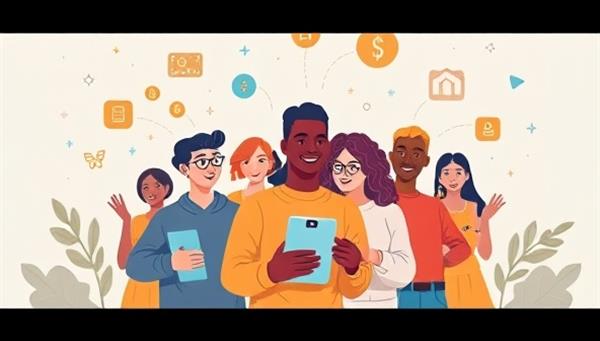 An engaging graphic illustrating a diverse group of individuals investing together through a digital platform, showcasing inclusivity, collaboration, and modern investment opportunities.