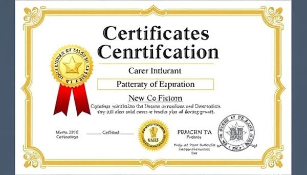 An image of a digital certificate with a seal of approval and a secure verification code, symbolizing the credibility and recognition offered by the online skill assessment and certification platform, enhancing career opportunities and professional growth.