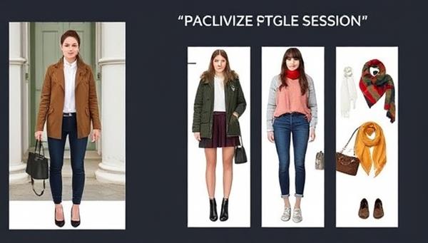 An interactive style session where a user receives personalized outfit recommendations generated by StylizeAI, showcasing diverse fashion choices and accessories tailored to individual preferences and style goals, highlighting the innovative and personalized styling service provided by StylizeAI.