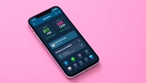 A user-friendly health monitoring app interface on a smartphone screen displaying vital sign readings, medication reminders, and a virtual consultation option with a healthcare provider, demonstrating convenience and proactive health management for individuals with chronic conditions.