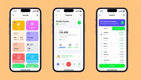 An engaging mobile app interface showcasing different expense categories, receipt scanning feature, and real-time expense tracking, illustrating the app