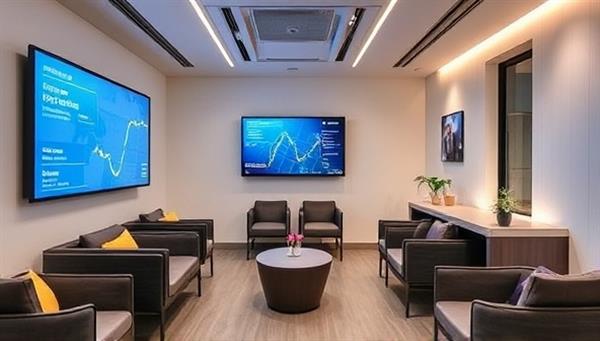 A sleek, modern commuter lounge with comfortable seating, a digital display showing personalized commuting routes, and a dedicated concierge assisting commuters, creating a luxurious and efficient atmosphere.