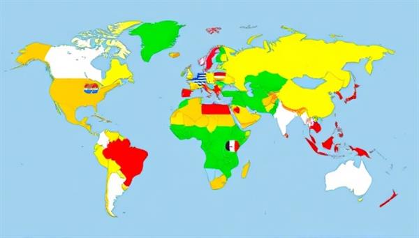 An online language exchange platform featuring a virtual global map with language flags representing different countries, connecting users for interactive language sessions and cultural exchanges, fostering a sense of unity and diversity in a digital world.