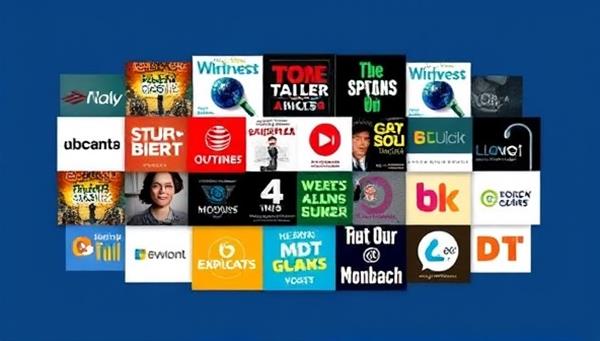 A dynamic graphic featuring a diverse range of podcast covers intersecting with various branded ad logos, symbolizing the seamless integration of targeted ads into niche podcast content for maximum audience engagement.