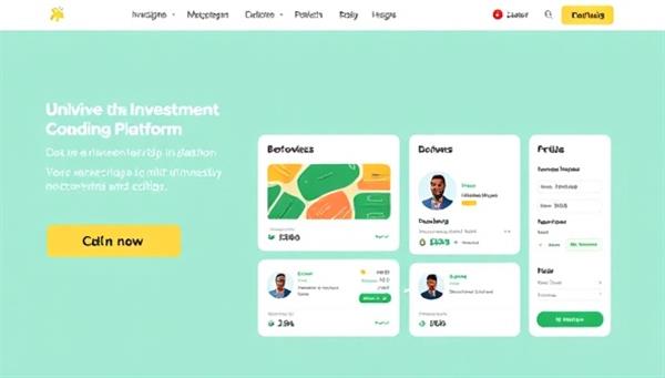 An online platform mockup showcasing diverse investment opportunities, borrower profiles, and a transparent transaction process, symbolizing a community-driven approach to micro-investing and lending.