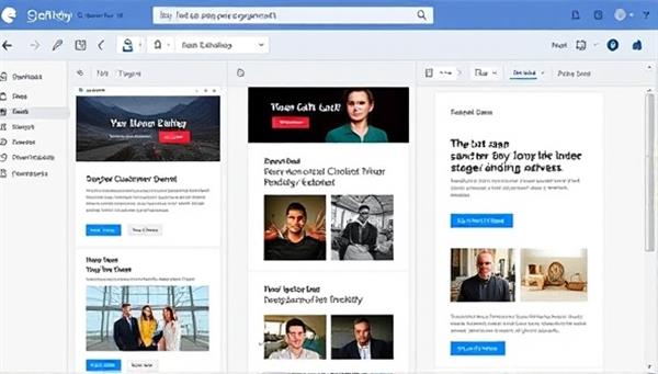 An email inbox filled with personalized email previews tailored to different customer segments, showcasing the platform