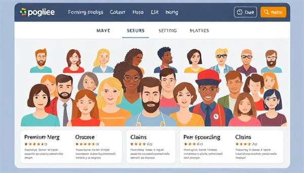 An engaging platform interface showcasing diverse user profiles forming peer groups, with interactive features for premium pooling and claims processing, illustrating a transparent and community-driven insurance model.