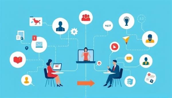 An engaging infographic showing digital tools connecting advocates with policymakers, symbolizing the virtual lobbying process and influencing policy decisions.