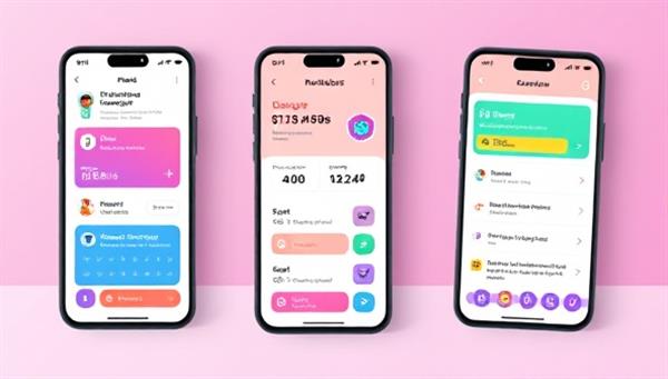 An engaging mobile app interface mockup showcasing medication reminders, dosage tracking, and educational content sections, with vibrant colors and intuitive visuals to enhance user engagement and adherence monitoring.
