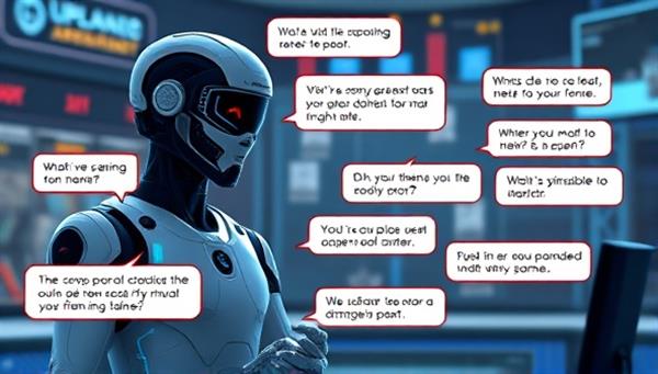 An artistic representation of a futuristic AI companion interacting with a gamer in a virtual game world, displaying dynamic dialogues, helpful suggestions, and personalized assistance, showcasing the potential of AI technology in gaming companionship.