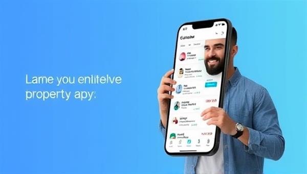 An innovative mobile app interface showing a landlord remotely managing multiple properties with ease, featuring rent collection, maintenance requests, and financial reports all in one place.