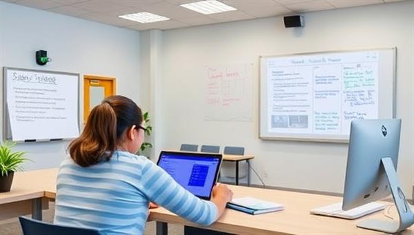 An interactive virtual classroom setting where a student and a peer tutor are engaged in a dynamic online tutoring session, with digital whiteboards and study materials displayed, showcasing a modern and effective learning environment.