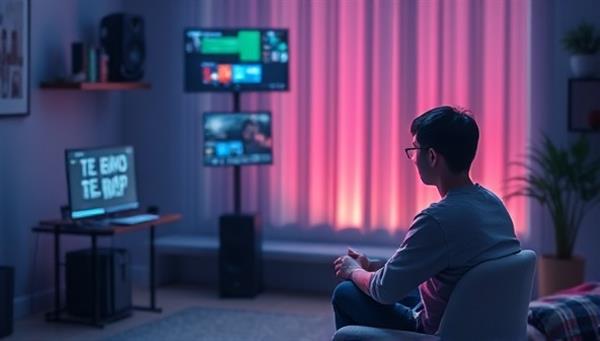An empathetic visual of a virtual counselor providing support to a gamer in an online session, featuring a comforting and understanding environment focused on mental health and emotional well-being, emphasizing the importance of psychological support in the gaming community.