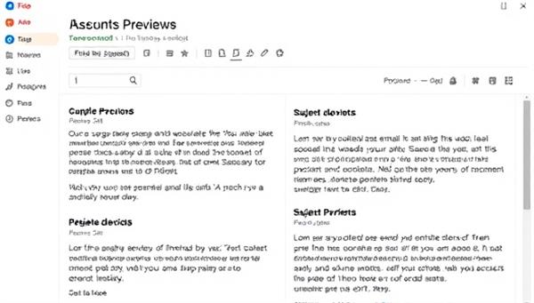 An email inbox screen showing personalized email previews for different recipients, highlighting tailored subject lines and content based on individual preferences and past interactions, conveying the power of AI-driven personalization.