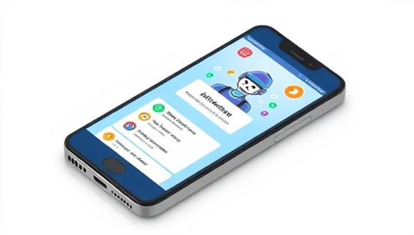 An engaging visual of a smartphone screen displaying the AI healthcare chatbot interface, with colorful health-related icons and a friendly chatbot avatar, depicting convenience and accessibility in healthcare communication.