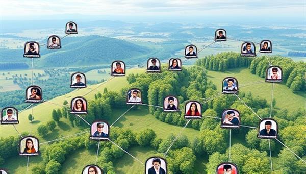 A digital landscape with interconnected virtual avatars of team members collaborating on projects, attending virtual workshops, and engaging in team-building exercises, illustrating the essence of remote teamwork and productivity.