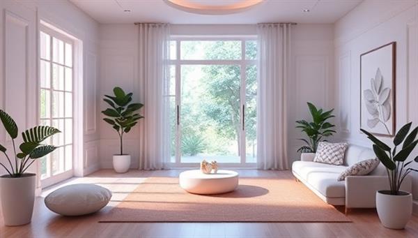 A serene virtual wellness space with calming visuals, meditation corners, support group chat rooms, and virtual therapy sessions, creating a safe and nurturing environment for mental wellness exploration and healing for subscribers.