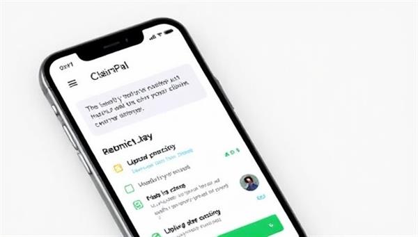 A mobile phone screen displaying the ClaimPal app interface with a user easily submitting a claim through chatbot assistance and uploading photos for quick processing, illustrating the simplicity and efficiency of the mobile claims assistant.