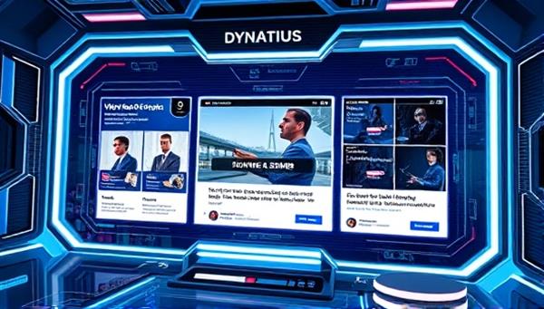 A futuristic digital interface displaying dynamic ad creatives tailored to individual consumer profiles, showcasing the power of AI in advertising personalization.