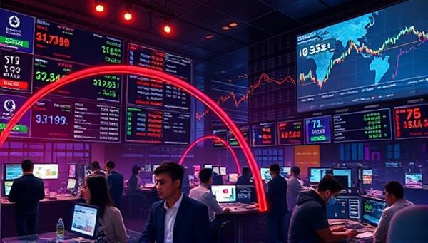 A dynamic visual of a digital trading floor with screens displaying live cryptocurrency prices, trading charts, and transaction volumes, surrounded by futuristic digital elements and a diverse group of traders engaged in exchanges, symbolizing a vibrant and active trading community.