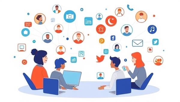 An animated representation of users exchanging skills virtually, with icons representing various fields of expertise floating around as users interact and share knowledge, symbolizing the collaborative and dynamic nature of the platform.