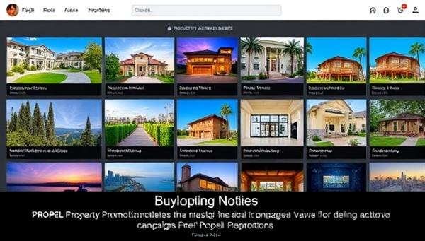 A dynamic social media feed displaying vibrant property listings, engaging real estate content, and interactive virtual tours, symbolizing the digital marketing prowess and captivating campaigns offered by Propel Property Promotions.
