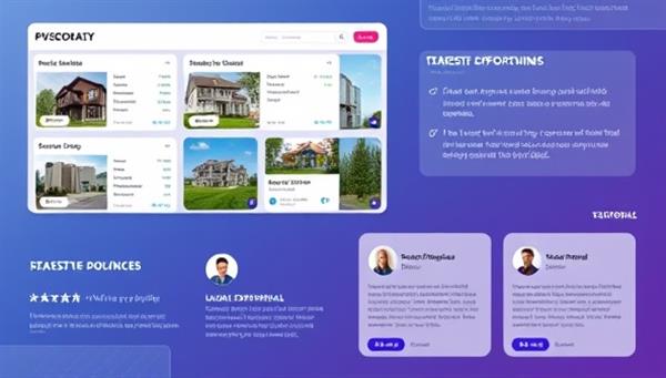 An engaging visual featuring a digital interface displaying diverse real estate investment opportunities, financial performance projections, and user testimonials, illustrating the accessibility and transparency of the online real estate investment marketplace.