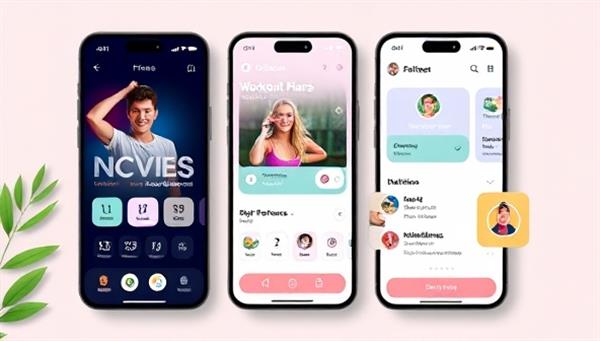 An interactive fitness app interface showcasing personalized workout plans, nutrition tips, and wellness resources, with a user tracking their fitness progress and engaging in virtual workouts and mindfulness exercises, promoting a holistic wellness experience.