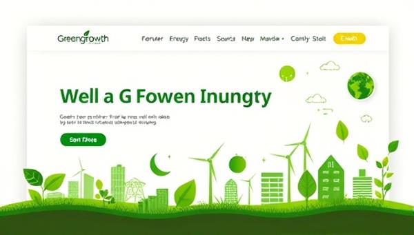 An eco-friendly and visually appealing representation of the GreenGrowth Investments platform, featuring nature-inspired design elements, vibrant green hues, and icons symbolizing renewable energy sources, sustainable practices, and ethical investing, conveying a sense of purpose and environmental stewardship to users.