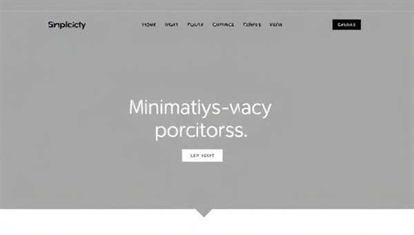 An elegant and sleek website layout featuring minimalist design elements such as ample whitespace, clean typography, and subtle accents, highlighting the simplicity and sophistication of SimplicitySites