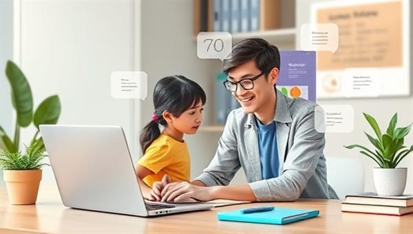 An engaging visual representation of a virtual tutoring session, showcasing a student interacting with a tutor through a digital interface, with personalized learning materials and interactive tools, highlighting the convenience and effectiveness of online tutoring experiences.