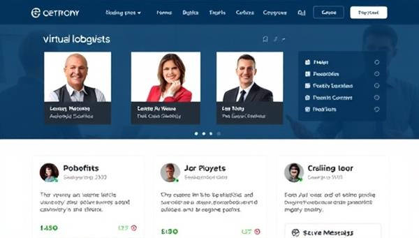 An engaging and professional virtual platform interface displaying profiles of lobbyists, advocacy success stories, and a secure messaging system for subscribers and lobbyists to communicate, illustrating effective advocacy and collaboration.
