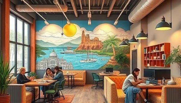 An artistic rendering of the hostel