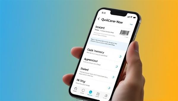 An engaging visual of a smartphone screen displaying the QuickCover Now app interface with options for instant micro-insurance coverage, highlighting simplicity, speed, and convenience in protecting valuable items or experiences.