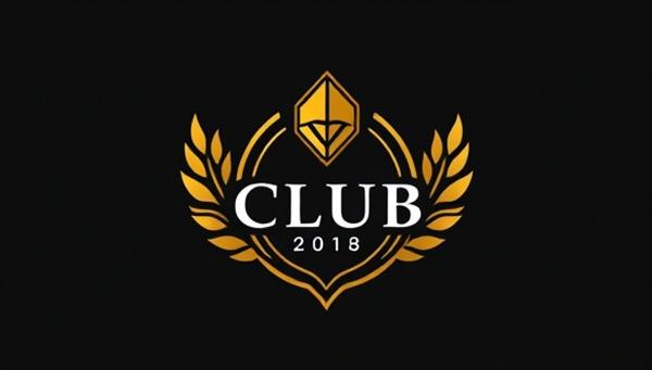 A sophisticated club logo featuring blockchain-inspired elements and a modern design aesthetic, symbolizing exclusivity, expertise, and innovation in the cryptocurrency investment space.