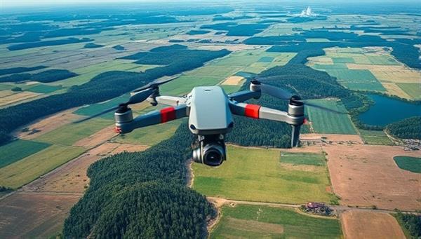 Aerial view of a scenic landscape captured by a drone, showcasing intricate details and stunning perspectives that highlight the beauty and uniqueness of aerial photography services offered by SkyView Perspectives.