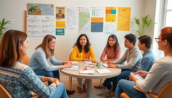 A vibrant and diverse language coaching session in progress with a coach guiding students through interactive language exercises, cultural discussions, and virtual immersion experiences, fostering a dynamic and engaging learning environment for language learners of all backgrounds.