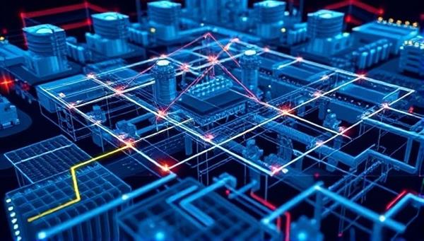 An innovative smart grid visualization tool displaying real-time energy flow and optimization algorithms in action.