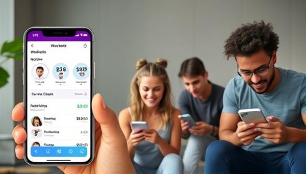 A sleek and modern app interface displaying workout plans, nutritional tips, and a live coaching session, with a diverse group of users engaging with the platform on various devices, showcasing inclusivity and accessibility.
