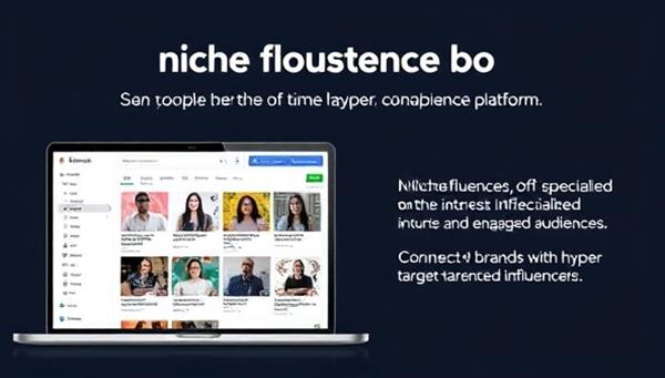An online platform interface showcasing a diverse range of niche influencers with specialized interests and engaged audiences, highlighting the unique value of Nichefluence Hub in connecting brands with hyper-targeted influencers.