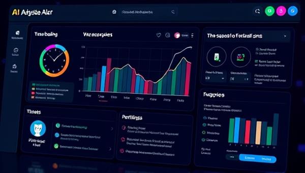 An insightful digital representation of an AI analyzing user gambling behavior on a virtual dashboard, with alert notifications, limit setting options, and access to support resources, emphasizing the importance of responsible gambling and user well-being in a visually compelling manner.
