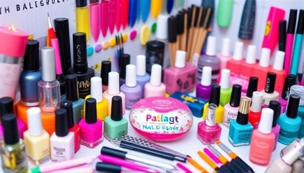An image of a vibrant and colorful nail art kit with various nail polish colors, nail art tools, and design inspirations, creating a dynamic and creative atmosphere for subscribers to explore.