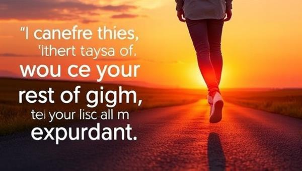 An inspirational image of a person stepping onto a new path, symbolizing a career transition, with a background of a vibrant sunrise and a road leading towards a bright future, evoking a sense of hope and empowerment.