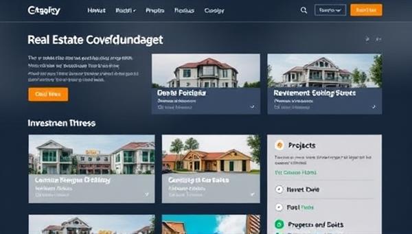 An engaging crowdfunding platform interface displaying a variety of real estate development projects available for investment, with project details, investment terms, and progress updates, creating a transparent and interactive platform for investors to explore and participate in property developments.