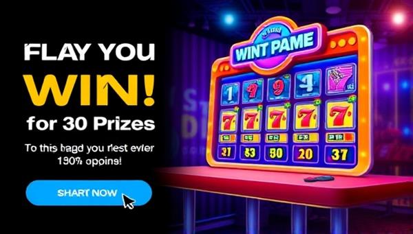 An engaging social media post featuring a colorful and interactive game interface with a call-to-action to play and win prizes, creating excitement and curiosity among viewers.
